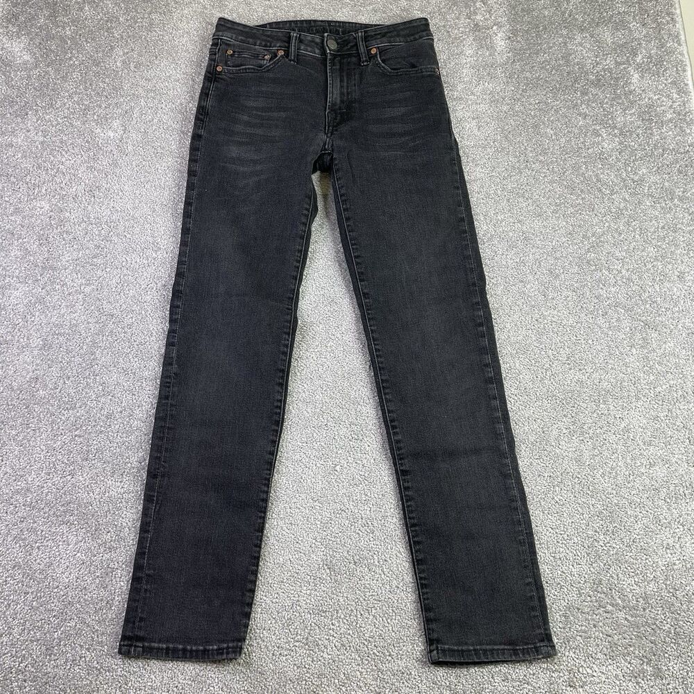 American Eagle AirFlex Jeans Men’s 28X30 Black Slim Straight Low Rise Denim
